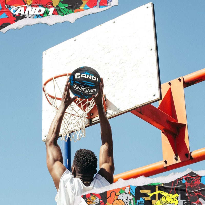 And1 Enigma Basketball - Streetball for Indoor and Outdoor Use, Deep Channel Construction and Durability - Image 3